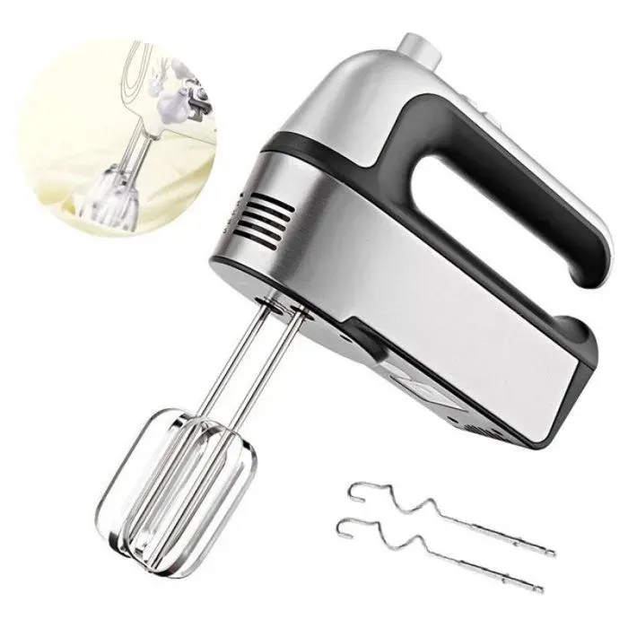 Batteur électrique 27 5 x 20 cm 800 W usage domestique automatique fouet 5 vitesses réglables mixeur pâte crème Blanc