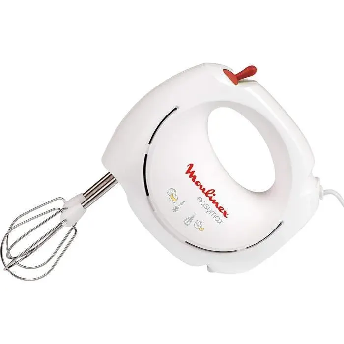 Batteur électrique - MOULINEX - Easy Max - Ergonomique - Compact - 2 vitesses ABM11A30