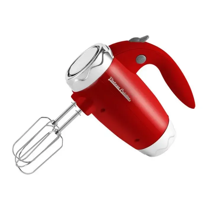 BATTEUR ÉLECTRIQUE RÉTRO VINTAGE CUISINE - ROUGE