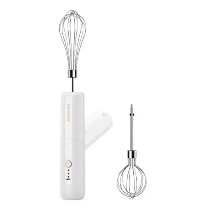 Batteur électrique sans fil - BYTELIKE - Blanc - Pliable - 13 W