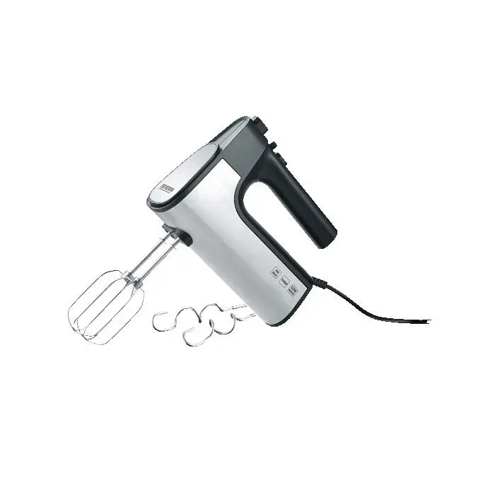 Batteur électrique SEVERIN - HM3841 500 W moteur silencieux 5 vitesses + turbo 2 fouets 2 crochets inox — coloris Noir