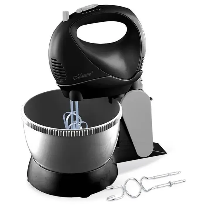 Batteur - MAESTRO - MR-550 - Bol rotatif - 5 vitesses - Fonction Turbo - 600W - Noir