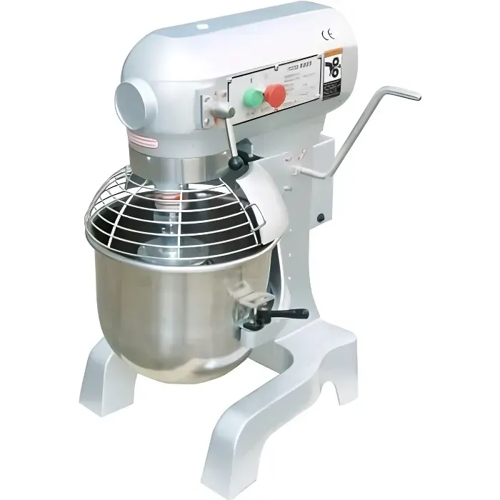 Batteur mélangeur professionnel planétaire 10 litres - COMBISTEEL - Gris - 450 Watt - 110-178-355 tr/min