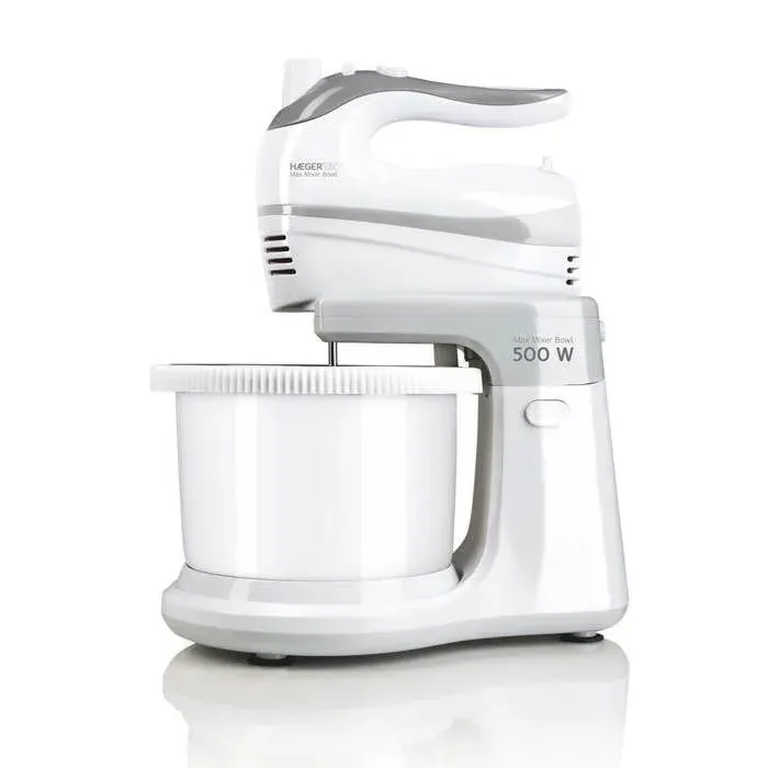 Batteur sur socle - HAEGER - MAX MIXER - 500W - 5 vitesses + Turbo - Bol 3L
