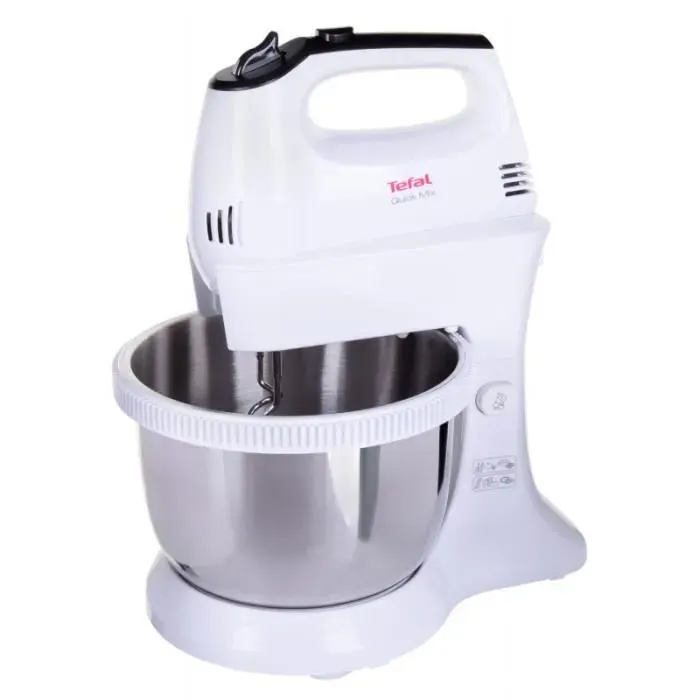 Batteur sur socle - TEFAL - HT3121 - 300W - 5 vitesses - Bol 35L en inox