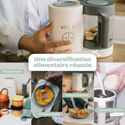 Beaba - Mixeur Cuiseur Bébé Babycook Neo Grey White — vue 4