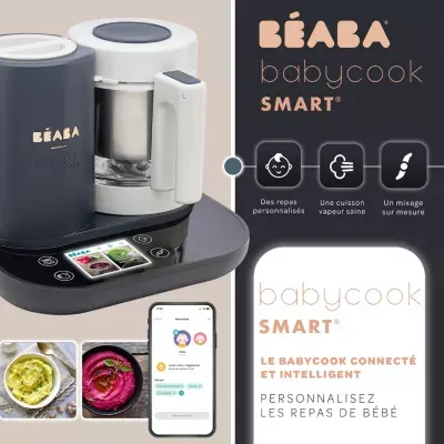 Beaba - Mixeur Cuiseur Bébé Babycook Smart - Gris Anthracite — vue 2