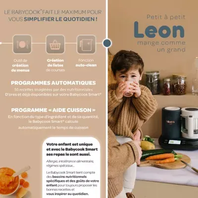 Beaba - Mixeur Cuiseur Bébé Babycook Smart - Gris Anthracite — vue 6