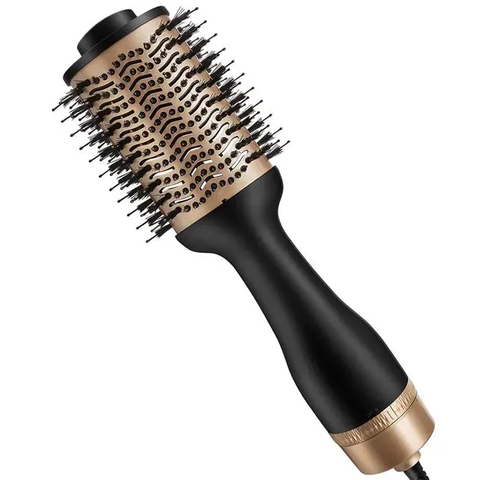 Beaute - Jucnuz - bien-etre brosse soufflante 1200w 2m fer à friser avec 3 niveaux de réglage pour sécher lisser boucler multifonc — coloris Noir