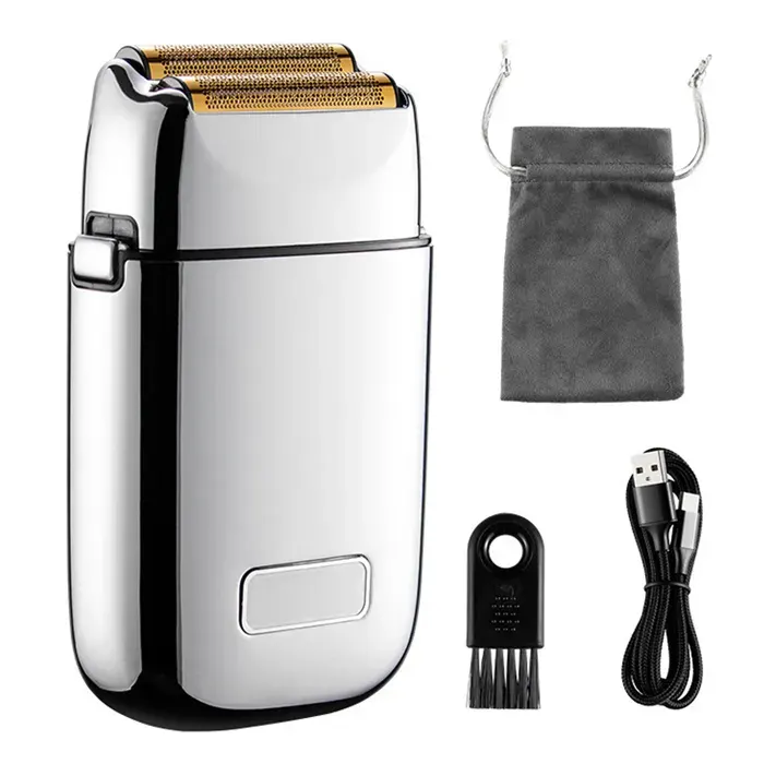 Beaute - TepidBee - bien-etre rasoir électrique 1400mah pour homme rasoir sans fil à double grille rasoir chauve tondeuse à barbe