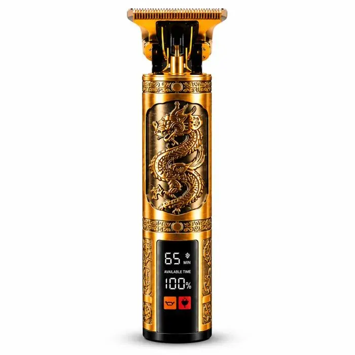 Becker - Dragon Gold - Tondeuse Sans Fil Pour Cheveux Et Barbe Pour Homme Avec écran Led Doré