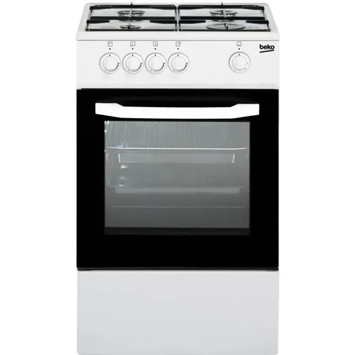 Beko CSG42001FW four et cuisinière Blanc Gaz Sans installation