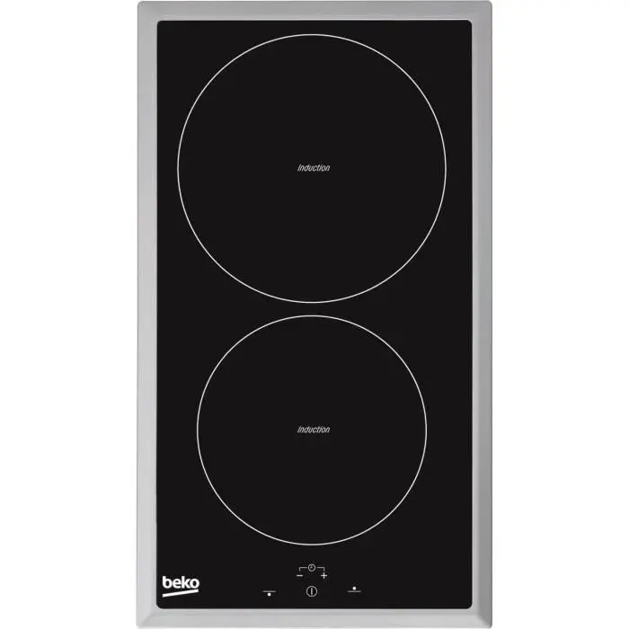 BEKO HDMI 32400 DTX - Table de cuisson Induction 30 cm - Commandes sensitives - Minuteurs - 9 niveaux de sécurité
