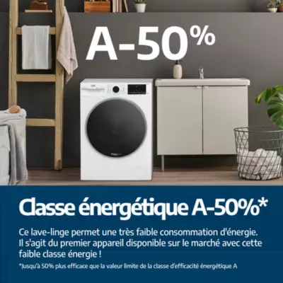 Beko - Lave Linge Séchant Hublot Encastrable B5dbt68547w - 8/5 Kg - 1400 Tr/Min - Classe D - Moteur Induction — vue 8