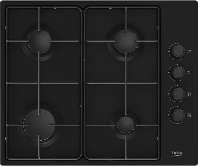 Beko - Plaque Gaz Higg64123sb — coloris Noir