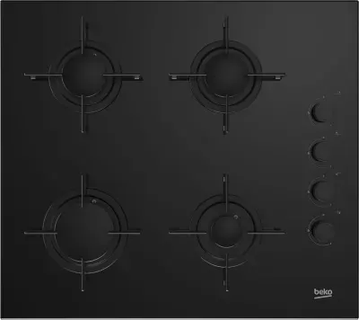 Beko - Plaque Gaz Hilg64120s — coloris Noir