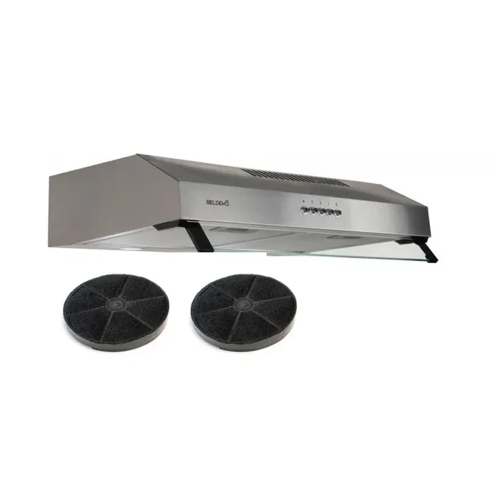 BELDEKO Hotte Casquette 60 cm Inox 435 m3/h 3 Vitesses - Marque Française