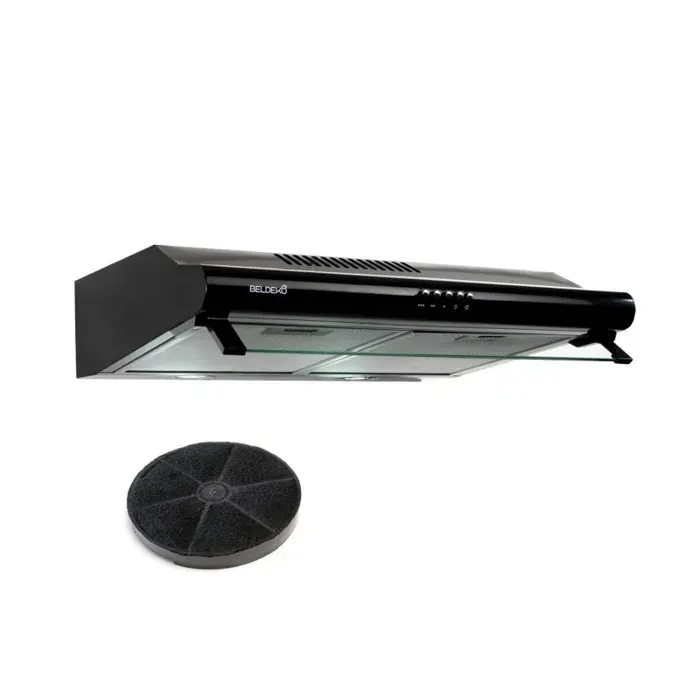 BELDEKO Hotte Casquette 60 cm Noir 240 m3/h 100W - Marque Française