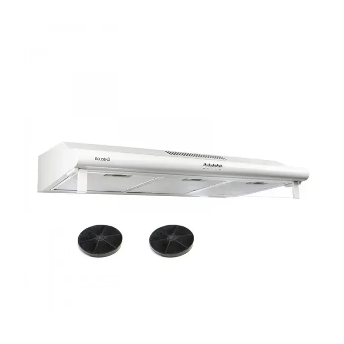 BELDEKO Hotte Casquette 90 cm Blanc 420 m3/h 100W - Marque Française