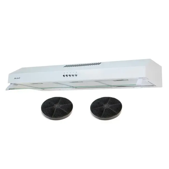 BELDEKO Hotte Casquette 90 cm Blanc 438 m3/h 200W - Marque Française