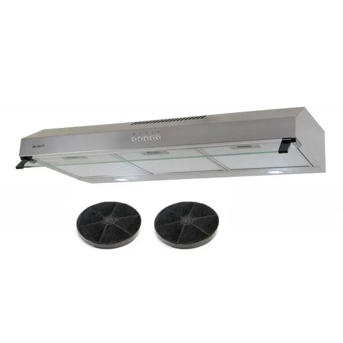 BELDEKO Hotte Casquette 90 cm Inox 438 m3/h 200W - Marque Française