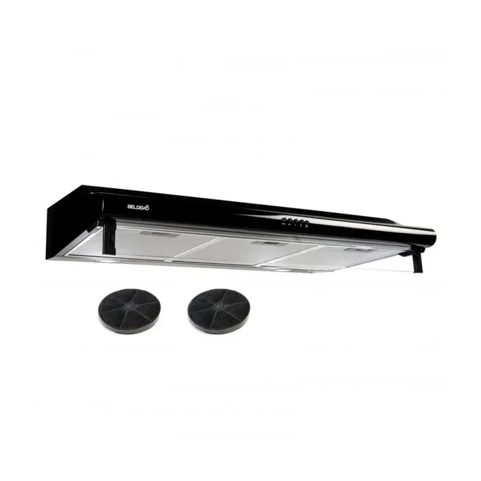 BELDEKO Hotte Casquette 90 cm Noir 420 m3/h 100W - Marque Française