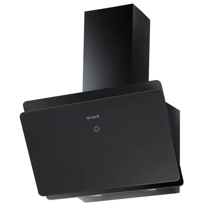 BELDEKO Hotte Inclinée 60 cm Noir 455 m3/h Silencieuse - Marque Française