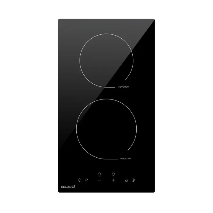 BELDEKO Plaque Induction 2 Feux 3600W Tactile Booster - Marque Française