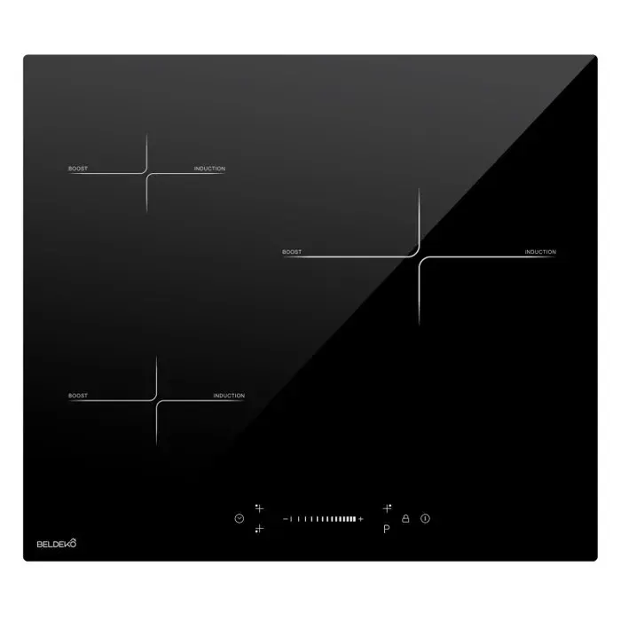 BELDEKO Plaque Induction 3 Feux 7200W Booster Slider - Marque Française