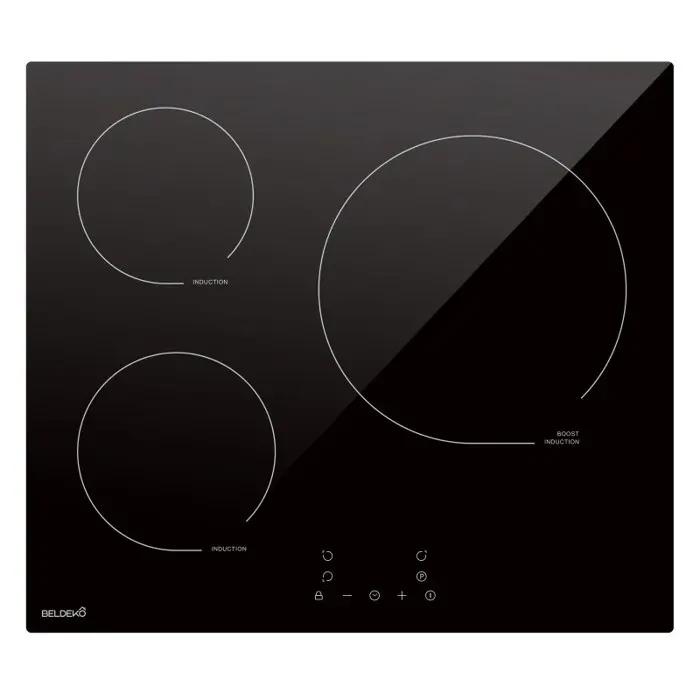 BELDEKO Plaque Induction 3 Feux Encastrable 6200W - Marque Française