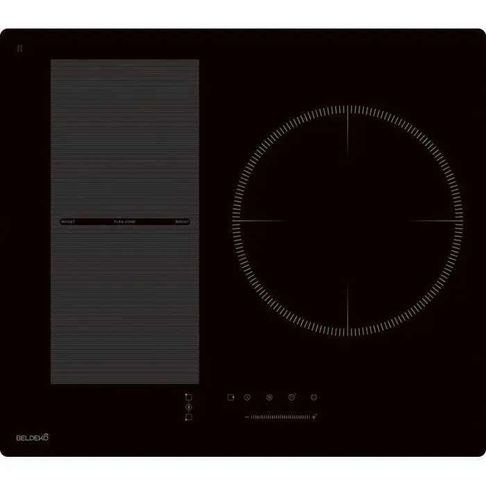 BELDEKO Plaque Induction 3 Feux Flex 6500W - Marque Française — coloris Noir