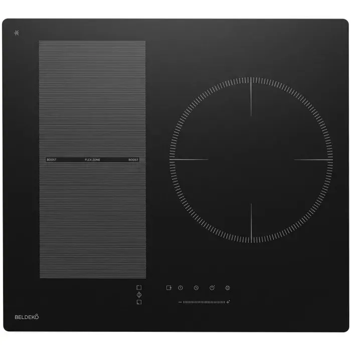 BELDEKO Plaque Induction 3 Feux Flex 6500W Noir Mat - Marque Française