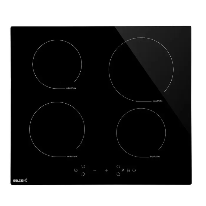 BELDEKO Plaque Induction 4 Feux 7900W 4 Boosters - Marque Française