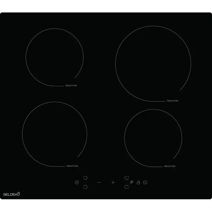 BELDEKO Plaque Induction 4 Feux 7900W Tactile Booster - Marque Française