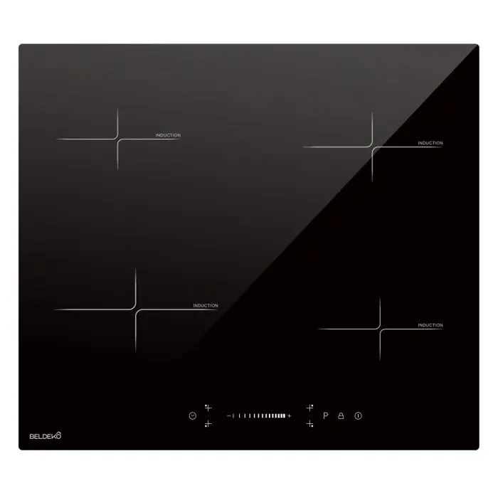 BELDEKO Plaque Induction 4 Feux 8100W Slider Booster - Marque Française