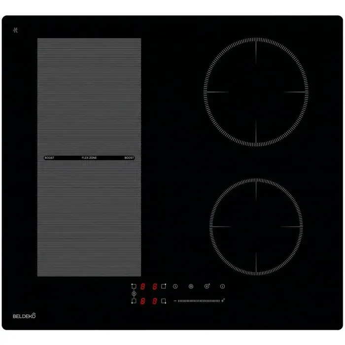 BELDEKO Plaque Induction 4 Feux Flex 7200W - Marque Française — coloris Noir