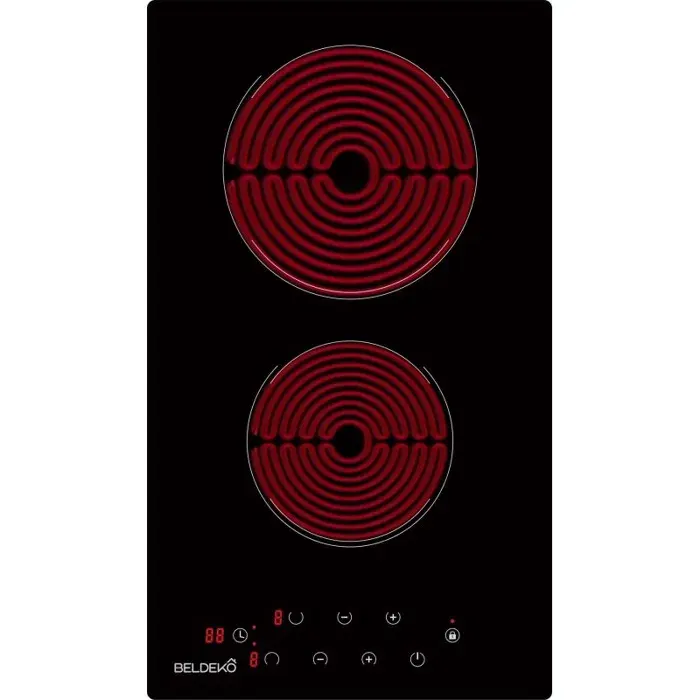 BELDEKO Plaque Vitrocéramique 2 Feux 3000W Domino - Marque Française