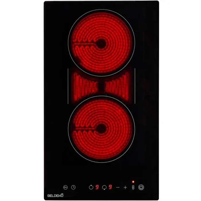 BELDEKO Plaque Vitrocéramique 2 Feux Flex 3400W - Marque Française