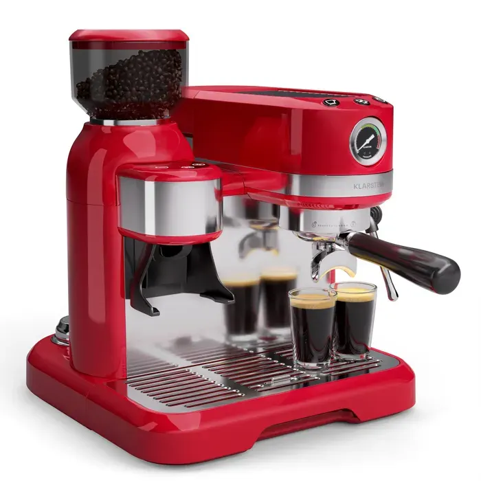 Bella Café 1550W 20bar Machine Expresso Rouge