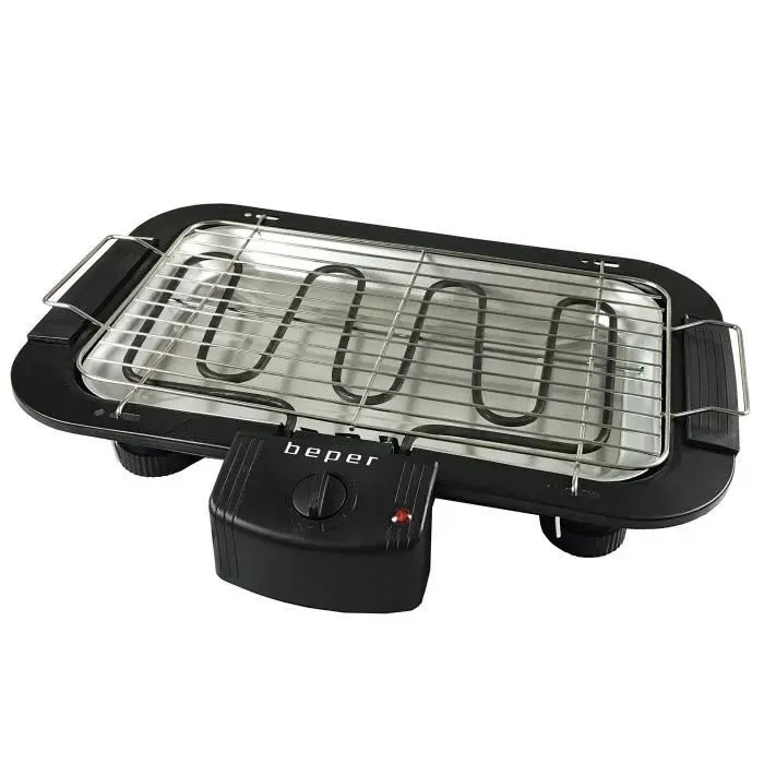 BEPER Barbecue électrique avec Double Grille Noir Unique