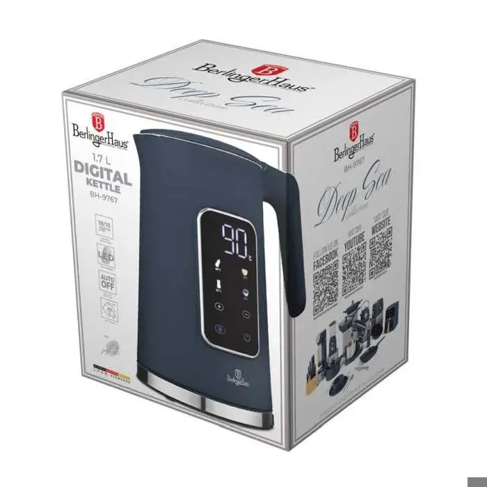 BERLINGERHAUS Bouilloire avec contrôle de la température 17 litres Collection Deep Sea BH-9767