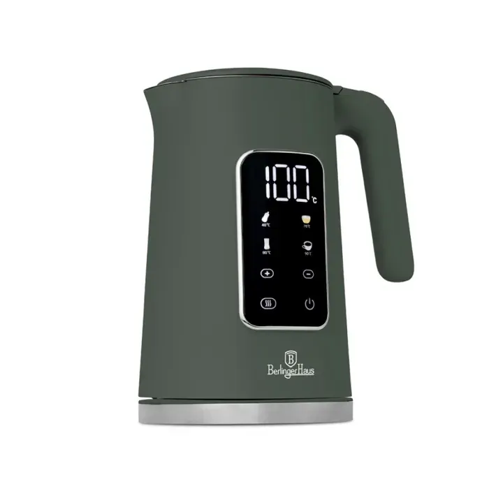 BERLINGERHAUS Bouilloire numérique avec contrôle de la température 17 l Vert mat Collection BH-9746