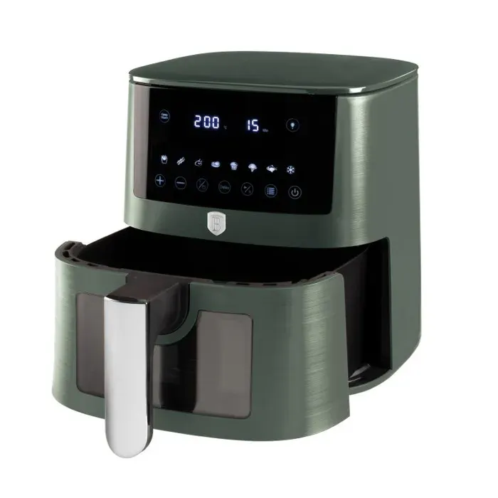 BERLINGERHAUS Friteuse numérique à air chaud 8 l Vert mat Collection BH-9710