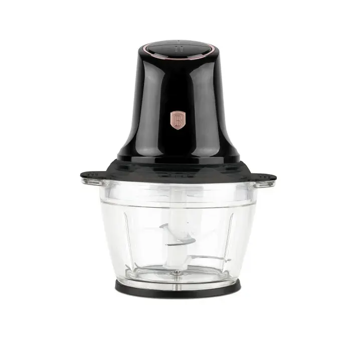 BERLINGERHAUS Hachoir électrique avec bol en verre Collection Black Rose BH-9575