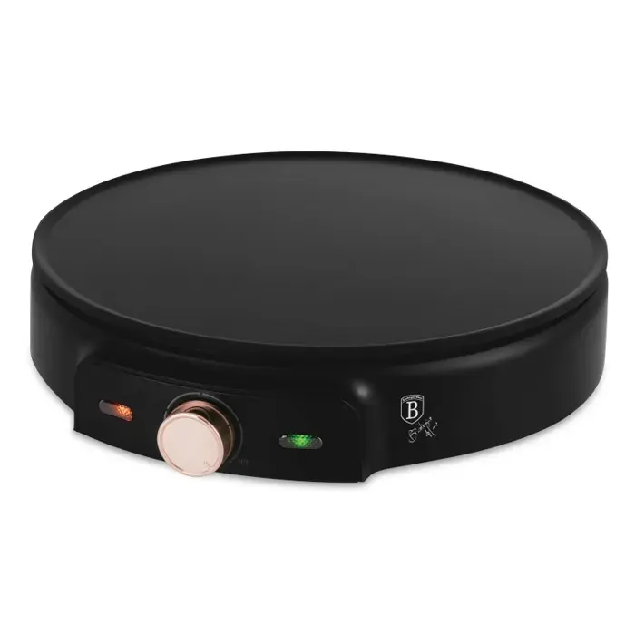 BERLINGERHAUS Plaque à crêpes électrique 1500 W Collection Black Rose BH-9712