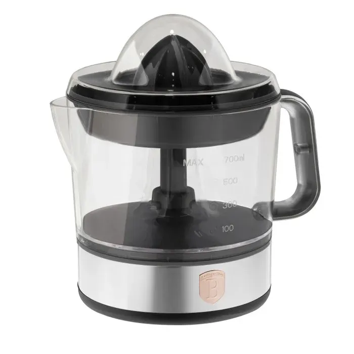 BERLINGERHAUS Presse-agrumes électrique en acier inoxydable Collection Black Rose BH-9716