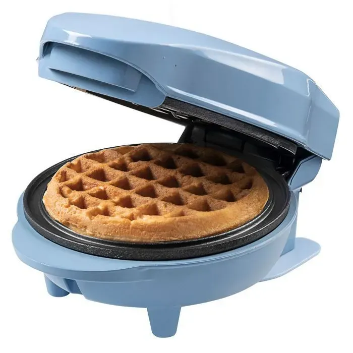Bestron AMW500B - Gaufrier Mini 550W - Plaques Antiadhésives - Bleu