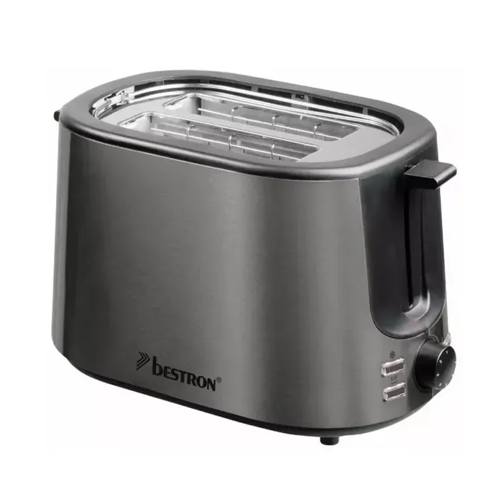 Bestron Grille-pains 2 fentes 1000w inox - ATS1000TG