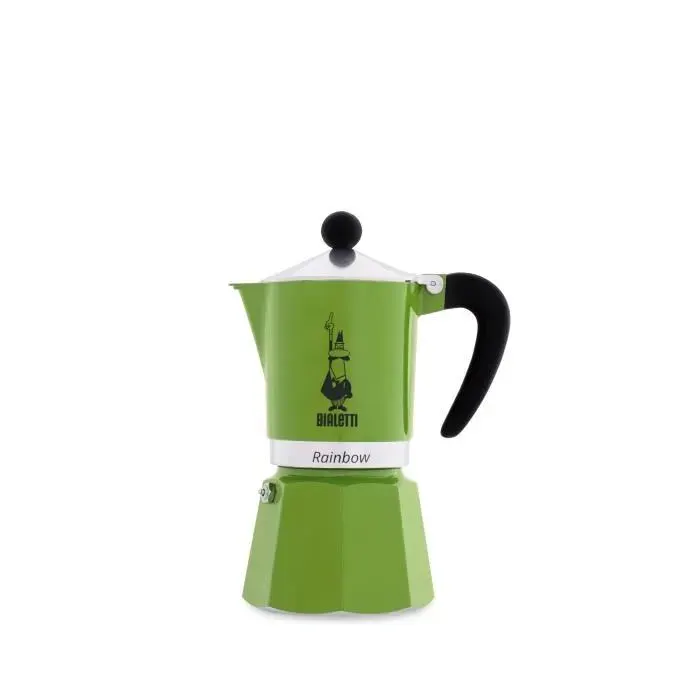 BIALETTI 4972 MACHINE À EXPRESSO POUR 3 TASSES ALUMINIUM VERT 30 X