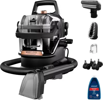 Bissell - Nettoyeur Détacheur Spotclean Hydrosteam Pro B3700n, Mode Vapeur, 4 Roues Multidirectionnelles
